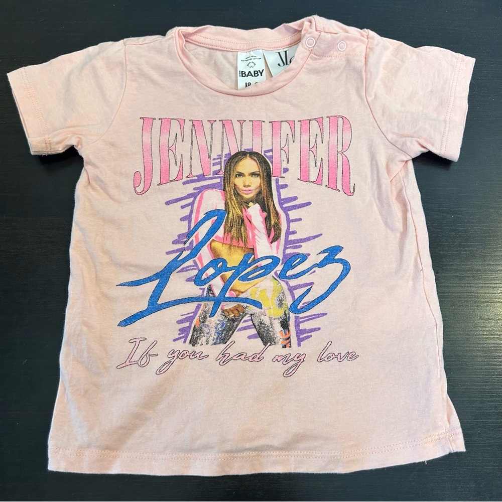 Cotton On Baby JLo Jennifer Lopez Graphic Tee Shirt Pink